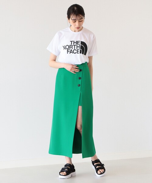 Ray BEAMS（レイビームス）の「Ray BEAMS / アシンメトリー スリット ナロー スカート（スカート・レディース・ブラック/オレンジ/ケリー・0/1）」の16枚目の写真