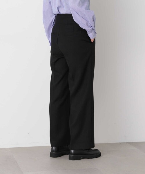 N.（N. Natural Beauty Basic）（エヌエヌナチュラルビューティーベーシック）の「【S Size Line】◆ハイウエスト切替ストレートパンツ（スラックス・レディース・ブラック/ナチュラル/ピンク・SMALL/MEDIUM）」の22枚目の写真