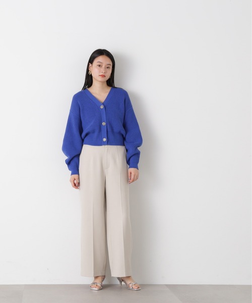 N.（N. Natural Beauty Basic）（エヌエヌナチュラルビューティーベーシック）の「【S Size Line】◆ハイウエスト切替ストレートパンツ（スラックス・レディース・ブラック/ナチュラル/ピンク・SMALL/MEDIUM）」の9枚目の写真