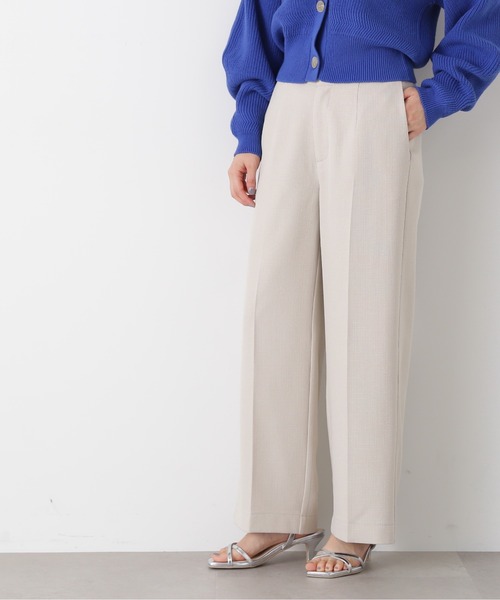 N.（N. Natural Beauty Basic）（エヌエヌナチュラルビューティーベーシック）の「【S Size Line】◆ハイウエスト切替ストレートパンツ（スラックス・レディース・ブラック/ナチュラル/ピンク・SMALL/MEDIUM）」の7枚目の写真