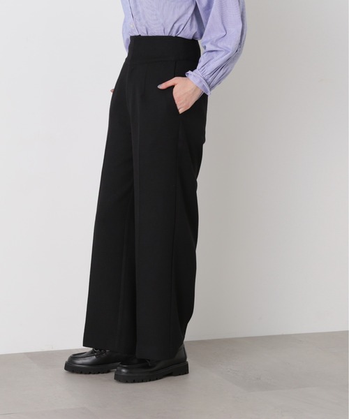 N.（N. Natural Beauty Basic）（エヌエヌナチュラルビューティーベーシック）の「【S Size Line】◆ハイウエスト切替ストレートパンツ（スラックス・レディース・ブラック/ナチュラル/ピンク・SMALL/MEDIUM）」の13枚目の写真