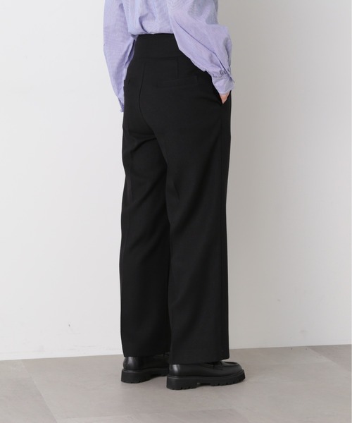 N.（N. Natural Beauty Basic）（エヌエヌナチュラルビューティーベーシック）の「【S Size Line】◆ハイウエスト切替ストレートパンツ（スラックス・レディース・ブラック/ナチュラル/ピンク・SMALL/MEDIUM）」の14枚目の写真