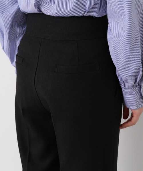 N.（N. Natural Beauty Basic）（エヌエヌナチュラルビューティーベーシック）の「【S Size Line】◆ハイウエスト切替ストレートパンツ（スラックス・レディース・ブラック/ナチュラル/ピンク・SMALL/MEDIUM）」の16枚目の写真