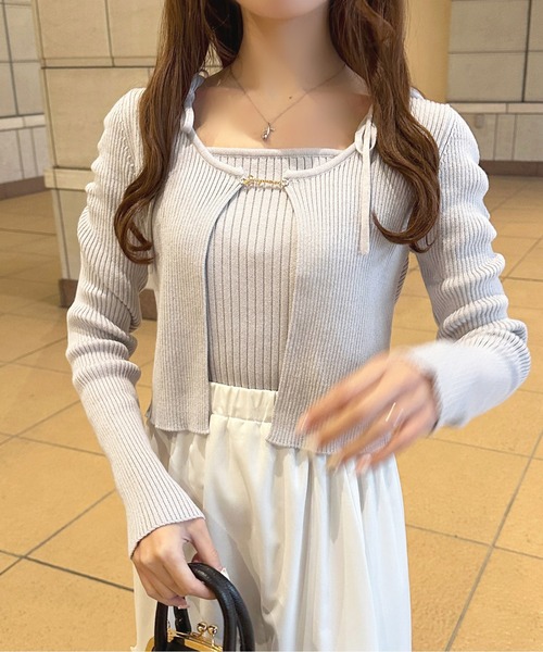 apres jour（アプレジュール）の「チャームリブアンサンブル【ZOZOTOWN限定アイテム】（アンサンブル・レディース・ピンクベージュ/ライトグレー/モカ/アイボリー・フリー/X-LARGE）」の16枚目の写真