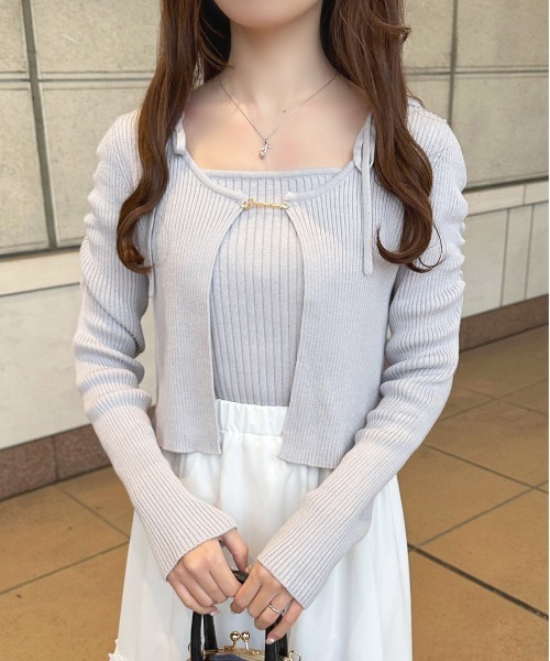 apres jour（アプレジュール）の「チャームリブアンサンブル【ZOZOTOWN ...