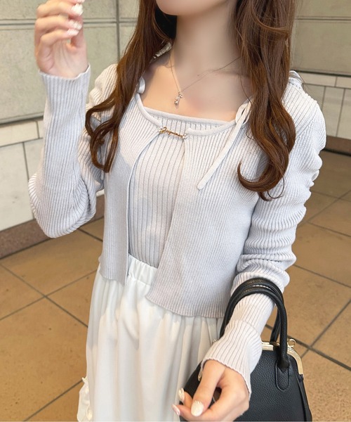 apres jour（アプレジュール）の「チャームリブアンサンブル【ZOZOTOWN ...