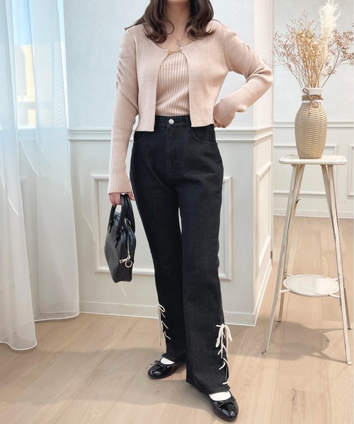 apres jour（アプレジュール）の「チャームリブアンサンブル【ZOZOTOWN ...