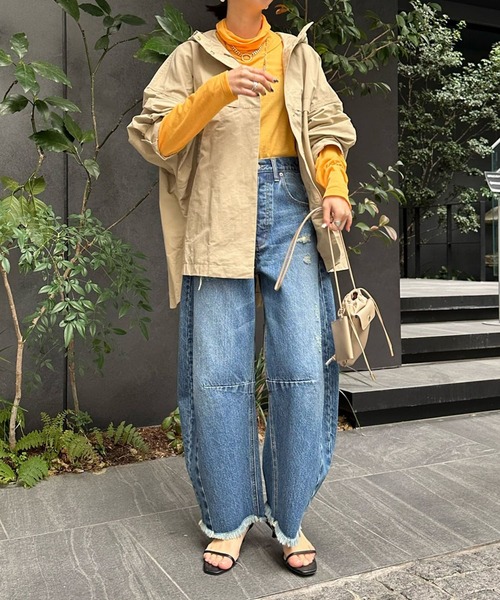 DouDou（ドゥドゥ）の「SS NEWシアータートル（Tシャツ/カットソー・レディース・オレンジ/サックスブルー/グレイッシュベージュ/オフホワイト・FREE）」の15枚目の写真