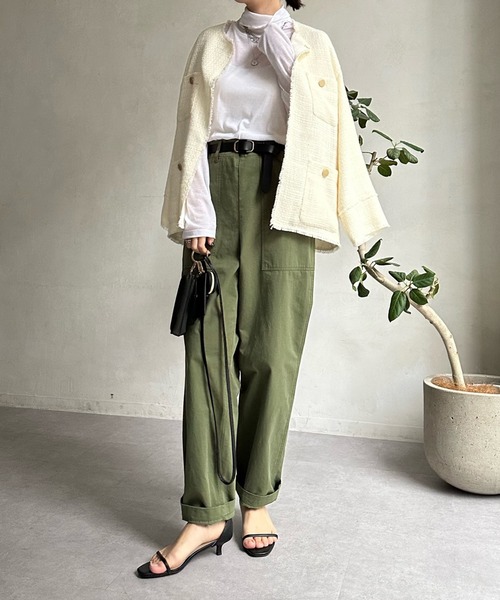 DouDou（ドゥドゥ）の「SS NEWシアータートル（Tシャツ/カットソー・レディース・オレンジ/サックスブルー/グレイッシュベージュ/オフホワイト・FREE）」の14枚目の写真