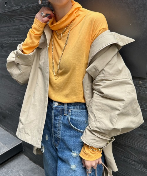 DouDou（ドゥドゥ）の「SS NEWシアータートル（Tシャツ/カットソー・レディース・オレンジ/サックスブルー/グレイッシュベージュ/オフホワイト・FREE）」の21枚目の写真