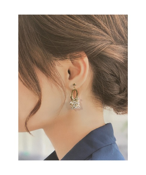 tone(トーン)の「【Hi-na】つぶつぶビーズクロッシェ(ビーズ編み) イヤリング(MA)(イヤリング・レディース・レッド/その他/クリア/ブラック・FREE)」の6枚目の写真