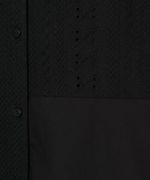 JEANASIS（ジーナシス）の「クレイジーカットワークレースシャツ/189175（シャツ/ブラウス・レディース・ホワイト/ブラック・FREE）」の14枚目の写真