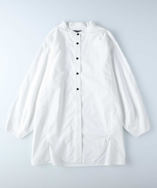 HONEYSUCKLE ROSE(ハニーサックルローズ)の「【HONEYSUCKLE ROSE】スタンドカラー長袖シャツ(シャツ/ブラウス・レディース・ブラック/ホワイト・M/L)」の13枚目の写真