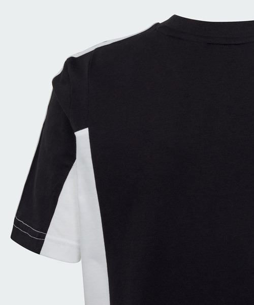 adidas(アディダス)の「カラーブロック スリーストライプス レギュラーフィット 半袖Tシャツ / アディダス adidas(Tシャツ/カットソー・キッズ・ブルー/ネイビー/ブラック・130/140/150/160)」の9枚目の写真