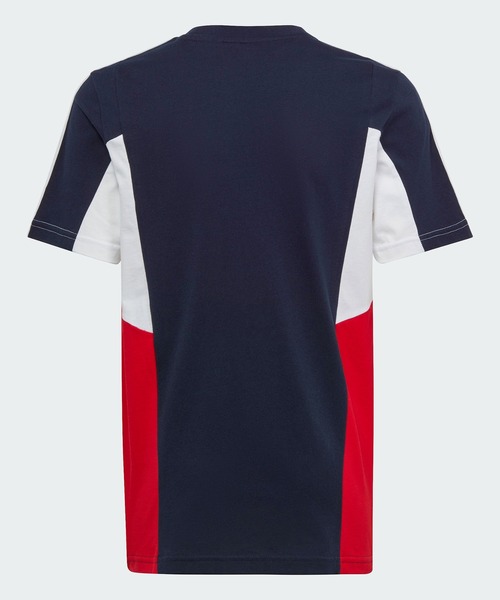 adidas(アディダス)の「カラーブロック スリーストライプス レギュラーフィット 半袖Tシャツ / アディダス adidas(Tシャツ/カットソー・キッズ・ブルー/ネイビー/ブラック・130/140/150/160)」の12枚目の写真