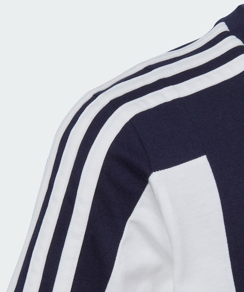 adidas(アディダス)の「カラーブロック スリーストライプス レギュラーフィット 半袖Tシャツ / アディダス adidas(Tシャツ/カットソー・キッズ・ブルー/ネイビー/ブラック・130/140/150/160)」の13枚目の写真