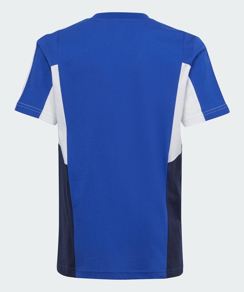 adidas(アディダス)の「カラーブロック スリーストライプス レギュラーフィット 半袖Tシャツ / アディダス adidas(Tシャツ/カットソー・キッズ・ブルー/ネイビー/ブラック・130/140/150/160)」の16枚目の写真