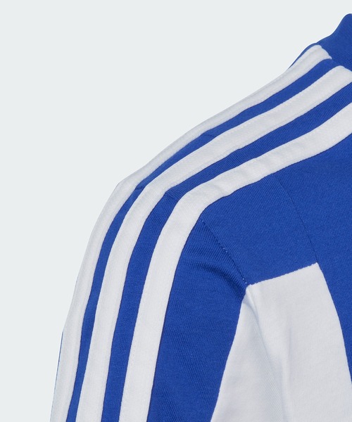 adidas(アディダス)の「カラーブロック スリーストライプス レギュラーフィット 半袖Tシャツ / アディダス adidas(Tシャツ/カットソー・キッズ・ブルー/ネイビー/ブラック・130/140/150/160)」の17枚目の写真