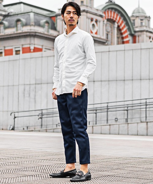 JOKER(ジョーカー)の「【SOMEDIFF】ハニカムメッシュアンクルパンツ メンズ 軽量 通気性 カジュアルスーツ メッシュ(スラックス・メンズ・ブラック/ホワイト/ネイビー・L/M/XL)」の13枚目の写真