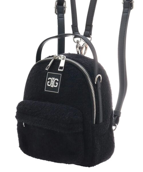 GYDA（ジェイダ）の「symmetryGYDAシリコンパッチ4WAYリュック（バックパック/リュック・レディース・ブラック/オフホワイト・FREE）」の5枚目の写真