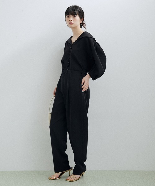 ADAM ET ROPE'(アダムエロペ)の「【セットアップ対応】イージーテーパードパンツ(その他パンツ・レディース・ブラック/ベージュ・36/38)」の5枚目の写真