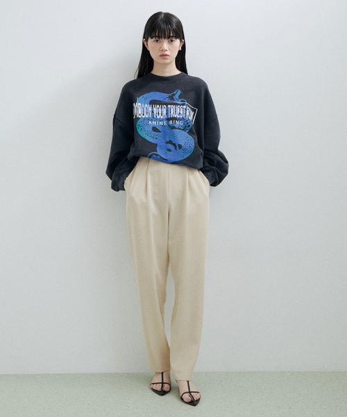 ADAM ET ROPE'(アダムエロペ)の「【セットアップ対応】イージーテーパードパンツ(その他パンツ・レディース・ブラック/ベージュ・36/38)」の15枚目の写真