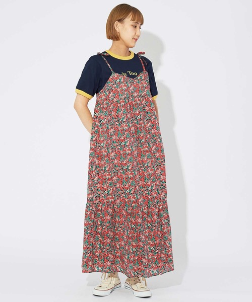 CHILD WOMAN(チャイルドウーマン)の「【WEB別注】リバティ キャミワンピース(ワンピース・レディース・レッド/ブラック/ブラウン・FREE)」の16枚目の写真
