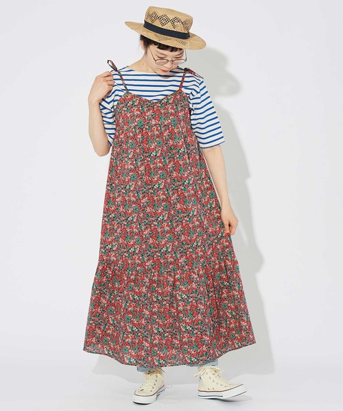 CHILD WOMAN(チャイルドウーマン)の「【WEB別注】リバティ キャミワンピース(ワンピース・レディース・レッド/ブラック/ブラウン・FREE)」の18枚目の写真
