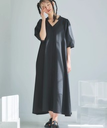 ESCAR | ■ESCAR ランタンスリーブシャツワンピース(ワンピース)