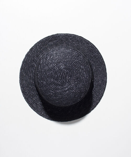 GLOSTER（グロスター）の「【GLOSTER/グロスター】STRAW BOATER HAT ストローハット 麦わら カンカン帽（ハット・メンズ・ブラック/ベージュ/アイボリー・FREE）」の13枚目の写真