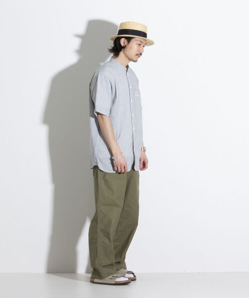 GLOSTER（グロスター）の「【GLOSTER/グロスター】STRAW BOATER HAT ストローハット 麦わら カンカン帽（ハット・メンズ・ブラック/ベージュ/アイボリー・FREE）」の16枚目の写真