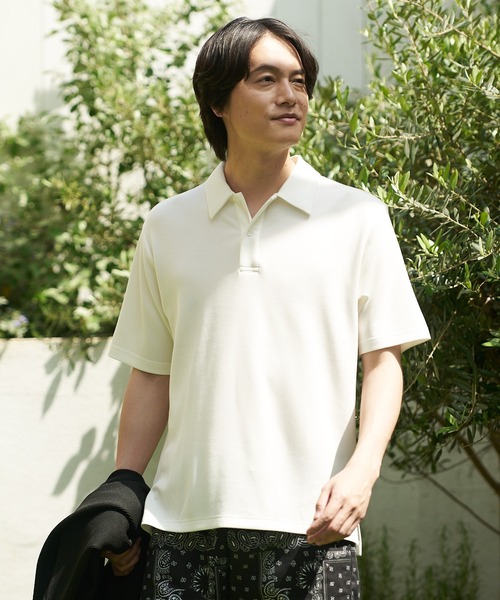 RACOOL/ラクール】ポロシャツ 接触冷感 ソフトタッチ ストレッチ