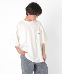 GLAZOS | 【NAUTICA】フロントポケット刺繍ビッグ半袖Tシャツ(Tシャツ/カットソー)