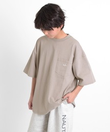 GLAZOS | 【NAUTICA】フロントポケット刺繍ビッグ半袖Tシャツ(Tシャツ/カットソー)