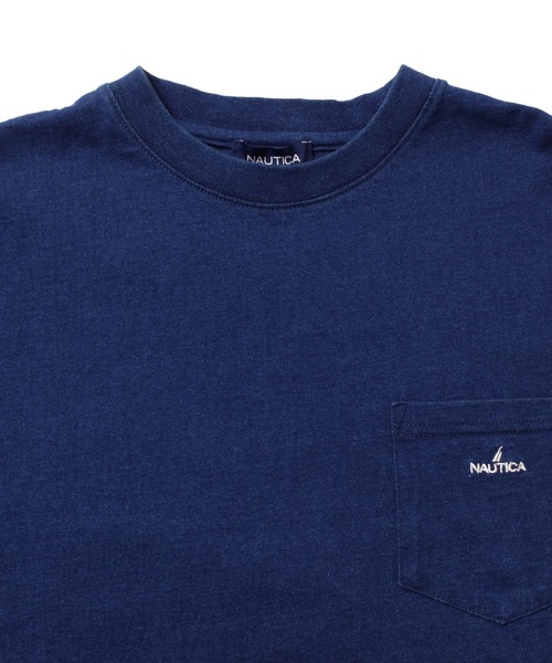 GLAZOS（グラソス）の「【NAUTICA】フロントポケット刺繍ビッグ半袖Tシャツ（Tシャツ/カットソー・キッズ・ホワイト/チャコールグレー/インディゴブルー・M/L/XL）」の5枚目の写真