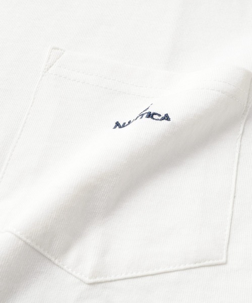 GLAZOS（グラソス）の「【NAUTICA】フロントポケット刺繍ビッグ半袖Tシャツ（Tシャツ/カットソー・キッズ・ホワイト/チャコールグレー/インディゴブルー・M/L/XL）」の14枚目の写真