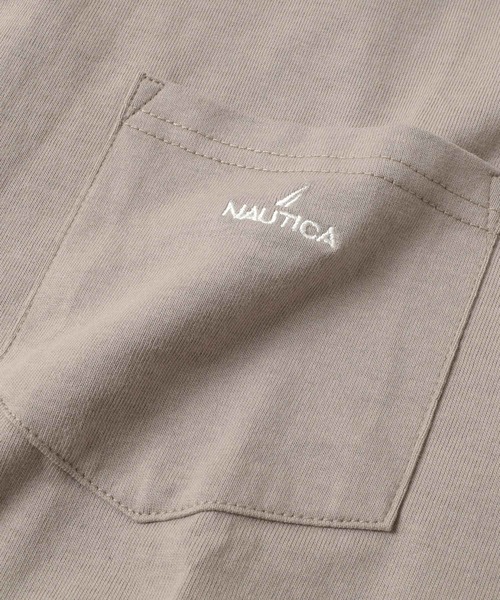 GLAZOS（グラソス）の「【NAUTICA】フロントポケット刺繍ビッグ半袖Tシャツ（Tシャツ/カットソー・キッズ・ホワイト/チャコールグレー/インディゴブルー・M/L/XL）」の12枚目の写真