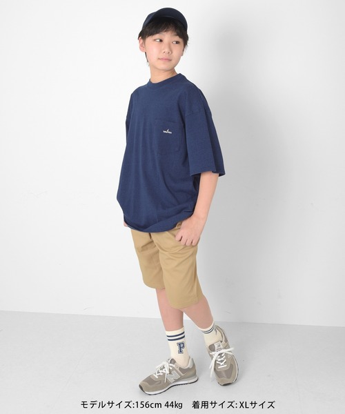 GLAZOS（グラソス）の「【NAUTICA】フロントポケット刺繍ビッグ半袖Tシャツ（Tシャツ/カットソー・キッズ・ホワイト/チャコールグレー/インディゴブルー・M/L/XL）」の19枚目の写真