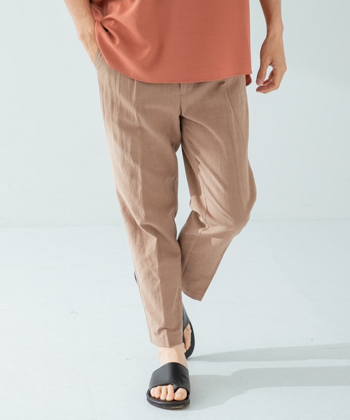 URBAN RESEARCH ROSSO MEN（アーバンリサーチロッソメン）の「『XLサイズあり』リネンイージーテーパードパンツ（その他パンツ・メンズ・ブラック/カーキ/ベージュ・MEDIUM/LARGE/SMALL/X-LARGE）」の14枚目の写真