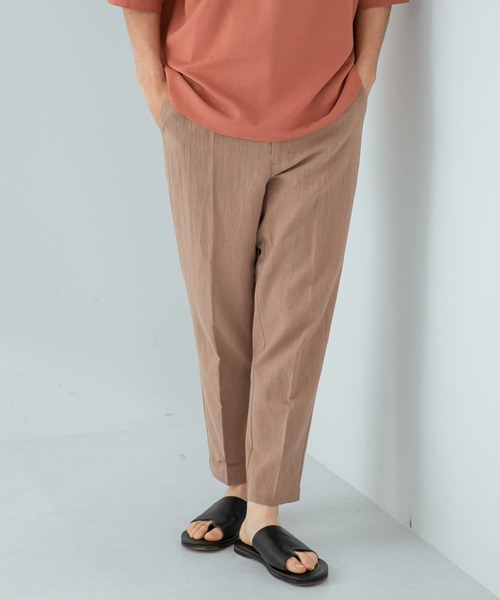 URBAN RESEARCH ROSSO MEN（アーバンリサーチロッソメン）の「『XLサイズあり』リネンイージーテーパードパンツ（その他パンツ・メンズ・ブラック/カーキ/ベージュ・MEDIUM/LARGE/SMALL/X-LARGE）」の16枚目の写真