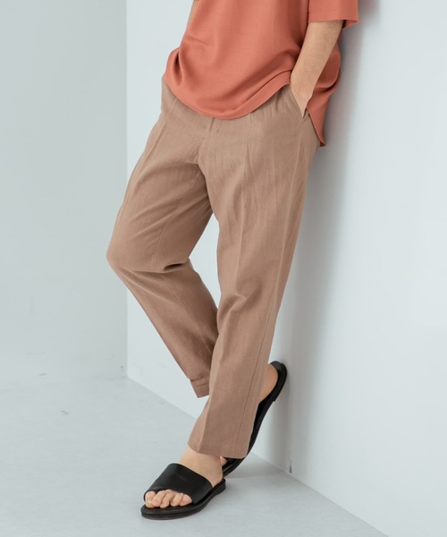 URBAN RESEARCH ROSSO MEN（アーバンリサーチロッソメン）の「『XLサイズあり』リネンイージーテーパードパンツ（その他パンツ・メンズ・ブラック/カーキ/ベージュ・MEDIUM/LARGE/SMALL/X-LARGE）」の17枚目の写真