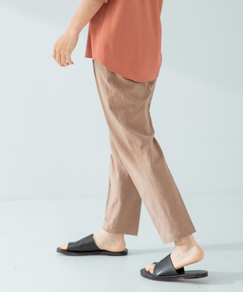 URBAN RESEARCH ROSSO MEN（アーバンリサーチロッソメン）の「『XLサイズあり』リネンイージーテーパードパンツ（その他パンツ・メンズ・ブラック/カーキ/ベージュ・MEDIUM/LARGE/SMALL/X-LARGE）」の18枚目の写真