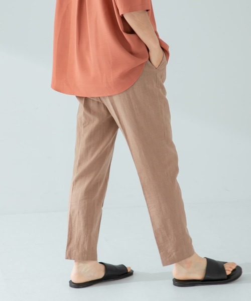 URBAN RESEARCH ROSSO MEN（アーバンリサーチロッソメン）の「『XLサイズあり』リネンイージーテーパードパンツ（その他パンツ・メンズ・ブラック/カーキ/ベージュ・MEDIUM/LARGE/SMALL/X-LARGE）」の19枚目の写真