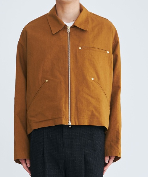 URU（ウル）の「ZIP UP BLOUSON（ブルゾン・メンズ・ベージュ/ブラック・1/2）」の14枚目の写真