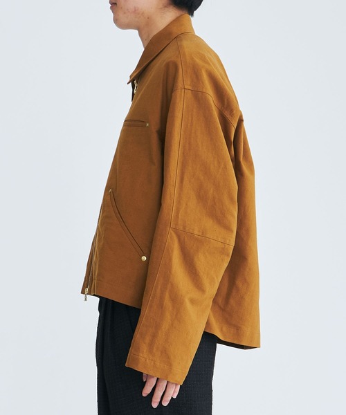 URU（ウル）の「ZIP UP BLOUSON（ブルゾン・メンズ・ベージュ/ブラック・1/2）」の15枚目の写真