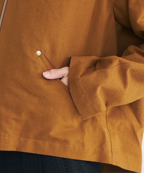 URU（ウル）の「ZIP UP BLOUSON（ブルゾン・メンズ・ベージュ/ブラック・1/2）」の19枚目の写真