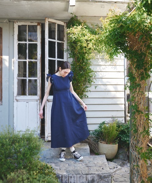 MIRO AMURETTE（ミロアミュレット）の「denim frill onepiece/デニム