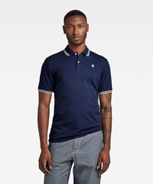 G-STAR | DUNDA SLIM STRIPE POLO/ワンポイントポロ(ポロシャツ)
