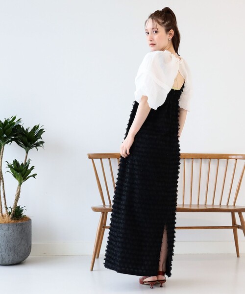 Ray BEAMS（レイビームス）の「Ray BEAMS / シアー 2way ボレロ（シャツ/ブラウス・レディース・ホワイト/ブラック・ONE SIZE）」の5枚目の写真