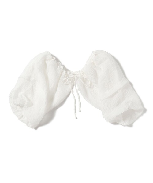 Ray BEAMS（レイビームス）の「Ray BEAMS / シアー 2way ボレロ（シャツ/ブラウス・レディース・ホワイト/ブラック・ONE SIZE）」の17枚目の写真